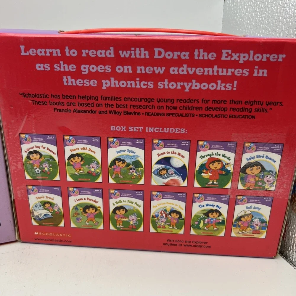 2X Dora the Explorer Phonics Boxed Sets, 23 Books- Box 1&2,  Phonics Scholastic